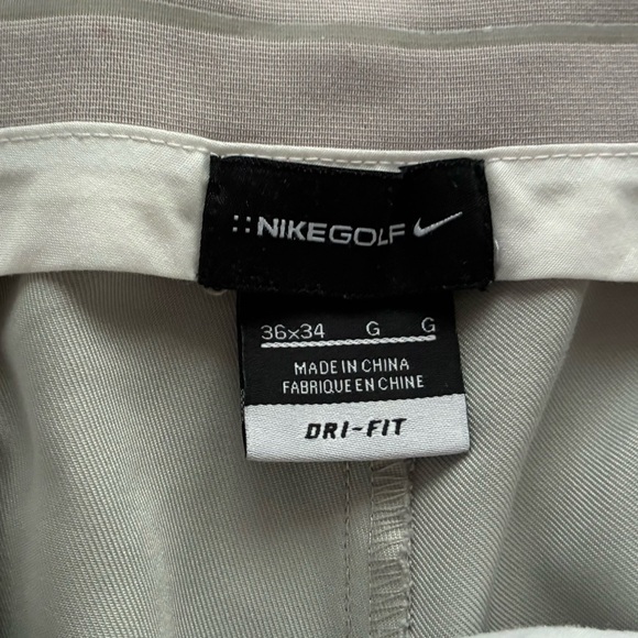 NIKE GOLF men’s size 36x34 beige pants - Picture 8 of 9